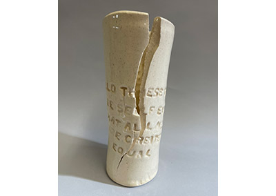 ceramic statement on current political climate